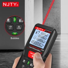 Medidor de Distancia Láser Digital de 200M, Herramienta de Medición Láser de Alta Precisión con Pantalla LCD Retroiluminada, Medición de Distancia, Área y Volumen, Modo Pitagórico, Almacenamiento de Datos, Dispositivo de Medición Portátil para Construcción y Renovación del Hogar - A - Ver 9
