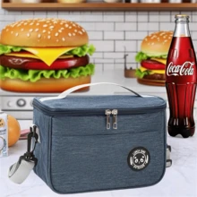 Large Lunch Bag, Insulated Lunch Box, Soft Insulated Cooler Tote Bag For Adults Men And Women, Multi-Color, Suitable For Work, Picnic Or Travel - Multicolor - View 9