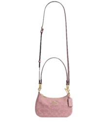 Coach Women's Teri Mini Crossbody Bag - 淺粉紅牛仔布 - 查看 6