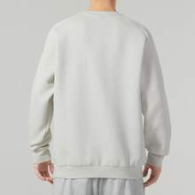 adidas 武極系列 Wuji Logo Crew Sweatshirt 幾何圖案印花運動休閒圓領長袖衛衣 男款 灰色 - 灰色 - 查看 3