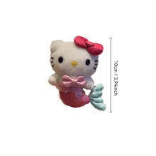1個 Sanrio Hello Kitty 夏威夷黑白美人魚貓絨毛包掛飾，可愛 KT 吊飾車用配件，節日禮物 - 彩色 - 查看 7