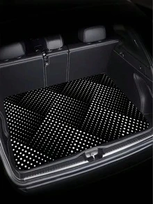 Universal Car Trunk Mat, Anti-Slip Waterproof Cargo Liner, Fashion Industrial Print, Durable Car Trunk Protector, Suitable For Most Car Models, Car Interior Decoration And Protection - A - View 2