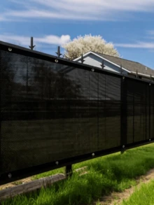 Sun Shade Fabric With Grommets, Premium Shade Material For Fences - Durable, Tear-Resistant, Easy To Install, Suitable For Balconies, Patios And Swimming Pools - Provides Excellent Sun Protection, Shade And Privacy, With Hemming And Grommets - Multiple Styles - View 3