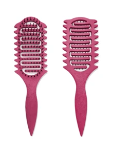 2035hairbrush 捲髮梳，捲度定義梳 - 防靜電尼龍造型梳，適用於捲髮，平滑並定義自然捲度，減少毛躁與斷裂，適合女性與男性 - 彩色 - 查看 37