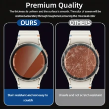 3pcs High Definition Screen Protector, Compatible With Galaxy Watch7, 9H Hardness, Ultra Clear, Scratch Resistant, Tempered Glass Material, Compatible With Watch7 40mm&44mm&47mm Accessories - 3Pcs, Transparent, for Galaxy Watch7 Ultra 47mm - View 4