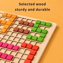 Children's DIY Pixel Puzzle - Colorful Wooden Building Game, Logic And Creativity Educational Toy, Suitable For 3+ Years Old - Multicolor - View 8