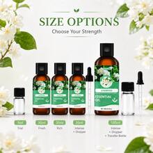 100% Pure Castor Oil 3 Sizes 100ml 30ml 5ml For Diffuser, Diffuser Stone, Humidifier, Suitable For Bedroom, Car, Room, Bathroom And More - Jasmine Essential Oil - View 2