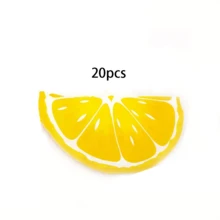 20片/40片檸檬紙巾 夏季水果檸檬片造型紙巾 檸檬柑橘水果餐具組 用於夏季熱帶生日派對裝飾 - 彩色 - 查看 6