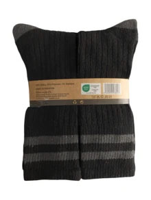 Workwear Crew Socks - 12 Pairs Unisex Work Socks - UK 6-11 Size - Crew Length - Color default - View 2