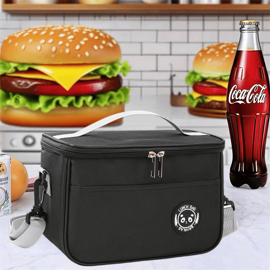 Large Lunch Bag, Insulated Lunch Box, Soft Insulated Cooler Tote Bag For Adults Men And Women, Multi-Color, Suitable For Work, Picnic Or Travel