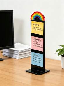 Detachable Transparent Acrylic Memo Board And Stand, Suitable For Computer Screens, Message Boards And Office Desks, 2 Colors Available, Back To School Season - Multicolor - View 7