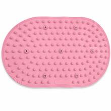 Soft Silicone Foot Massage Mat, Non-Slip Reflexology Walking Pad For Home Fitness, Portable Exercise & Relaxation Mat For Women And Men - Pink - View 8