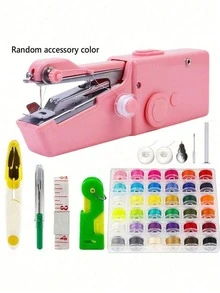 Mesin Jahit Genggam Mini Portabel, Termasuk Aksesoris Jahit (Warna Acak), Pengoperasian Mudah dan Cepat, Cocok untuk Bantal, Pakaian, Tirai, Kerajinan Tangan, Perjalanan, Rumah dan Proyek DIY, Sempurna untuk Pemula. - beraneka warna - View 18