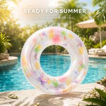 Inflatable Swimming Rings, PVC Inflatable Swimming Rings, Neutral Armpit Floats, Including Green, Donut-Shaped, Suitable For Summer Water Sports, Pool Parties, Beach Parties, Swimming Pools, Beaches, And Summer Vacation Swimming Rings - Butterfly Sequined Swim Ring - View 10