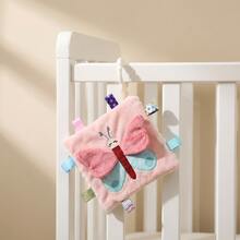 1 Buah Selimut Pengaman Bayi Baru Lahir dengan Label Kupu-kupu Lucu dan Cincin Gigitan, Mainan Sensorik Lembut dan Mewah untuk Acara Baby Shower - MultiWarna - View 10