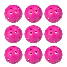 9-Pack Multicolor Plastic Golf Training Balls - PE Hollow Practice Golf Balls For Indoor & Outdoor Swing Practice - 1.67-Inch Diameter With 26 Holes - Versatile Golf Accessories For Adults For Easter, Christmas, Halloween, Father's Day - Multicolor - View 15