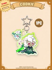 Cartoon Character Acrylic Keychain, COOKIE RUN, COOKIE KINGDOM, Anime Pattern, Car Keychain, Key Ring, Bag Pendant, Special Gift For Friends - Multicolor - View 14