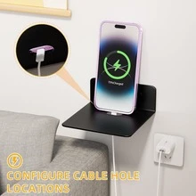 1個壓克力彩色雲朵牆面層架，小型懸浮層架，公仔展示架，適用於監視器、路由器、公仔，省空間收納架 - 炫彩小號 - 查看 9