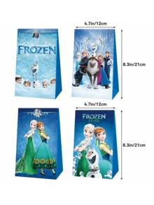 Disney 16/24件組 Frozen 主題禮品袋套組，派對用品套組，禮品包裝配件，派對禮品袋，包裝紙袋，適用於生日禮物、母親節禮物、節日禮物 - 多色 - 查看 5