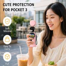 Yoobao Osmo Pocket 3 矽膠保護套，貓咪造型相機手柄保護殼，附螢幕保護貼與貓爪底座，輕量防刮旅行 Vlog 配件 - 查看 5