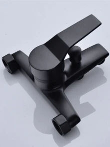 1pc Shower Faucet G1/2in Thread Wall Mounted Triple Mixer Tap Manual Control Plumbing Valve Switch Bathroom Tap For Cold And Hot Water Wall Mounted Tub Two Spout, Single Handle, Comfortable Grip For Household Bathroom Bathtub - Multicolor - View 9