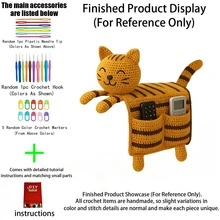 1pc/Set DIY Crochet Cat Sofa Armrest Storage Bag Knitting Kit (11 Colors Available, Not Finished Product, Requires Manual Crochet!!!), Suitable For Sofa Armrest Small Item Storage, Cat Sofa Armrest, Creative Home Decor DIY Material Kit, Home Storage Essential, Suitable For Beginners And Adult Craft Enthusiasts, Homemade Home Decor/Christmas Gift/New Year Gift/Valentine's Day Gift/Mother's Day Gift! - DIY Craft Kit - View 6