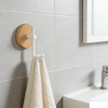 1PC/2PCS/3PCS Door Hanging Hooks With Adhesive, No Drilling Required To Hang Clothes, Adhesive Hooks, Towel Rack, Bedroom Wall Decor, Clothes Hanger, Hooks, Wall Hanging Key Rack, Key Hooks, Adhesive Hooks, Kitchen Accessories, Bathroom Hooks - View 15