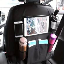 Waterproof & Durable Car Seat Back Storage Bag, Foldable Rear Seat Hanging Organizer, Universal Car Seat Pocket, Car Accessories Christmas Gift - Upgraded Large Pocket - View 3