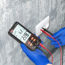 6000-Count True Digital Multimeter With Backlit LCD, NCV Non-Contact Voltage Tester, Flashlight And Data Hold Function, Measures Voltage, Current, Resistance, Temperature, Frequency, Capacitance, Diode And Continuity For Circuit Testing - Black - View 11