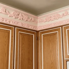2pcs Solid Wood Carving Horizontal Flowers, Woodworking Supplies, Home Decorations, Suitable For Cabinets, Doors And Windows, Furniture, Background Walls, Porches And Other Decorations, Holiday Decorations, DIY Decorations. - Multicolor - View 11