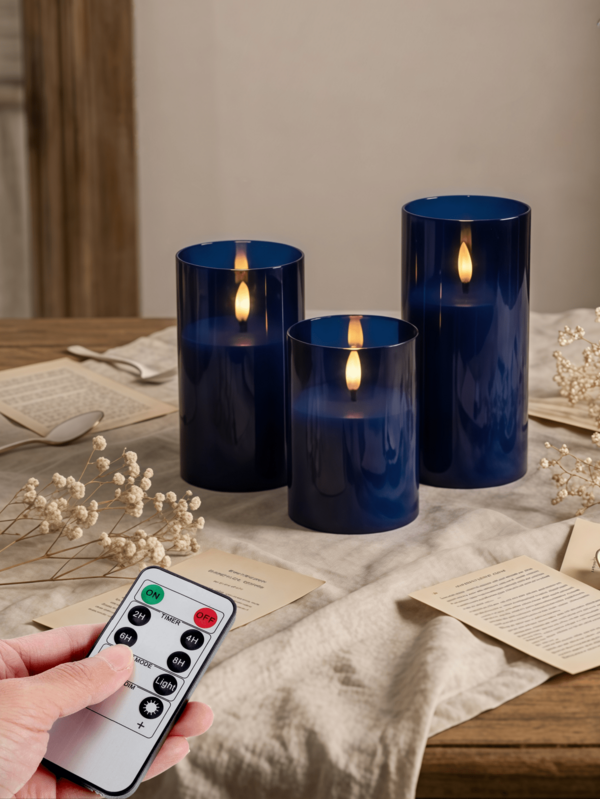 1/2/3pcs LED Warm Light Candle Lights With Remote Control And Timer Function, Suitable For Table Centerpiece Decoration, Wedding, Garden And Holiday Party, Home Decor, Gift Giving, Birthday Celebration, Graduation Commemoration And More
