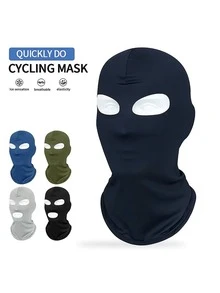 1件/2件 中性騎行防曬冰絲面罩 戶外透氣防塵全臉圍脖 防風快乾面罩，適合日常使用、旅行、健行、攀岩、騎行 - 彩色 - 查看 7