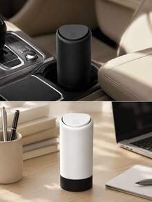 Silicone Car Trash Can, Creative & Fashionable Mini Car Storage Organizer Box, Cute Car Interior Waste Bin - A - View 7