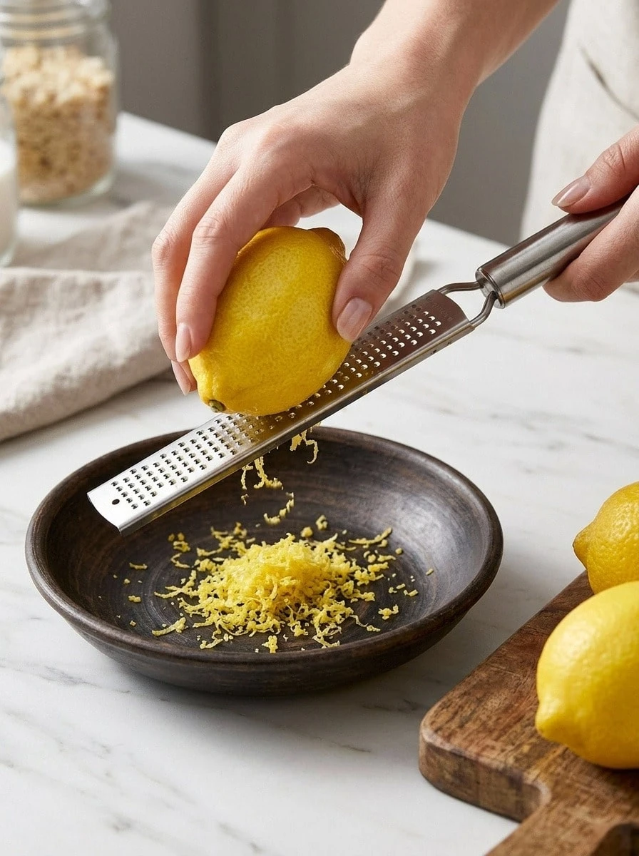 Cirelle 1pc Portable Stainless Steel Citrus Zester & Lemon Grater With Long Handle - Perfect For Chocolate, Cheese & Fruit Peeling - Ideal For Outdoor Camping & Home Use