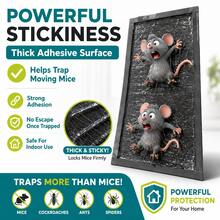 4/8 Pieces Of Strong Adhesive Mouse Trap Board, Strong Adhesive Surface Mouse Trap Pad, Suitable For Indoor Traps In Homes, Kitchens, Garages, Storage Rooms, Basements And Corners. It Can Be Cut To Any Size As Needed. - Extra-long Sticky Mouse Mat, Cut to Size - 4pcs - View 2