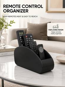 Compartment Desktop Storage Box, Can Store Remote Controls, Stationery And TV Remotes, Space-Saving, Suitable For Living Room, Office And Bedroom - Multicolor - View 2