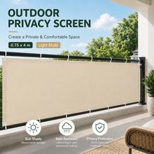 Outdoor Fence Fabric Balcony Yard Privacy Rainproof Sun Protection Heat Insulation Shade Sail Fence Guard Oxford Cloth - C - View 2