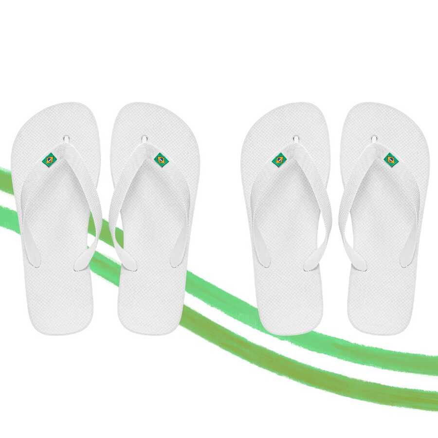 Basic PVC - 2 Pairs, White Color - View 1