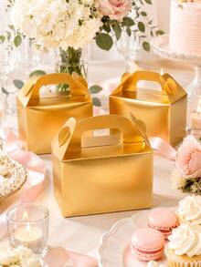 10/20/30pcs Multi-Functional Gold Gift Boxes, Party Favor Boxes, Gift Boxes, Birthday Party, Wedding, Non-Food Direct Contact - Gift Box - View 3