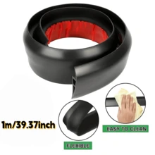 1pc 1m/39.37inch PVC Self-Adhesive Transition Strip - 1cm Height Difference Floor Transition Strip Width 5cm Sleek Design For Home And Office Decor - A - View 5