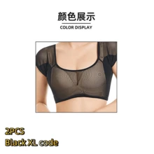 1件/2件式網格胸部背心 (S/M/L/XL)，可水洗腋下吸汗墊，隱形大尺寸透氣吸汗墊，薄款背心，吸汗背心，適用於腋下防汗，可水洗女款/女孩吸汗保護墊，適用於腋下與肩膀，防汗快乾，適合旅行、運動、戶外，夏季身體護理用品，男孩情人節愛心，女款情人節 (用品) - 均碼 - 查看 25