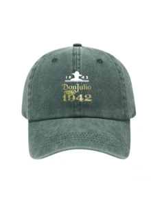 1pc Vintage Printed Washed Distressed Soft Top Baseball Cap Unisex Dad Hat For Travel Sun Protection, Suitable For Daily Wear And Outfit Matching - Style 2 - View 35