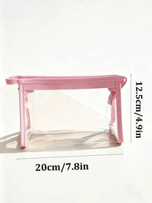 「SPF」印花 PVC 防水化妝包，PVC 防曬收納袋，拉鍊式 PVC 旅行收納袋，輕量耐褪色化妝盥洗包，TSA 認證便攜化妝收納盒，易清潔設計，適合女性與男性，適合母親、老師、朋友、護理師等，化妝包，學校假期旅行必備盥洗包，母親節禮物，夏季必備 - 彩色 - 查看 11