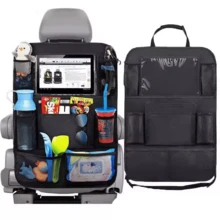 Car Back Seat Organizer Bag With Touchscreen Tablet Holder, Car Storage Pocket Cover, Car Seat Back Protector, Car Accessories - A - View 8