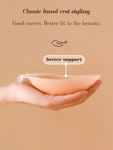 Reusable Front-Closure Invisible Silicone Push-Up Bra, Nipple Covers, Women's Lingerie Accessories, Suitable For Matching With Dresses - Multicolor - View 7