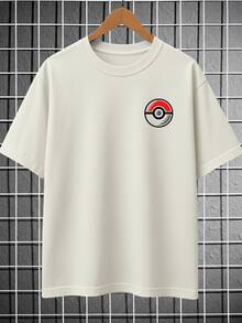 Men's 100% Cotton Washable T-Shirt With Sasuke Design, Printed, Comfortable And Breathable - 白色 - 查看 3