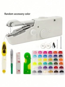 Mesin Jahit Genggam Mini Portabel, Termasuk Aksesoris Jahit (Warna Acak), Pengoperasian Mudah dan Cepat, Cocok untuk Bantal, Pakaian, Tirai, Kerajinan Tangan, Perjalanan, Rumah dan Proyek DIY, Sempurna untuk Pemula. - beraneka warna - View 15