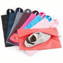 2/6 piezas Bolsas portátiles con cremallera para almacenamiento de zapatos, Bolsas de zapatos impermeables portátiles para viajes, Organizador de zapatos deportivos a prueba de polvo, Bolsa de zapatos para viajes, Organizador de zapatos para equipaje, Funda de zapatos para equipaje de viaje de negocios, Bolsa portátil de almacenamiento de zapatos deportivos para gimnasio, Unisex - Multicolor - Ver 12