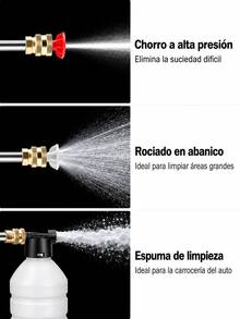 Pistola de lavadora a presión, lavadora a presión portátil con manguera de 5m, pistola de lavado de autos eléctrica de 24V, lavadora a presión para lavar autos, pisos y riego de jardín, accesorios para automóviles - Negro - Ver 3