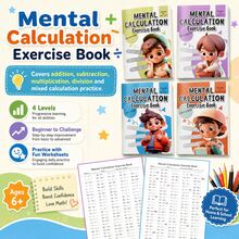 Juego de Tarjetas de Aritmética, Práctica de Números, Repaso Diario de Matemáticas, Habilidades de Cálculo Rápido - Tarjeta de preguntas de cálculo mental para niños - Ver 5